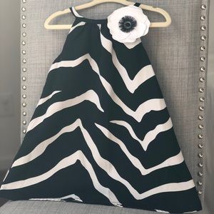 Girls Janie and Jack Zebra Dress